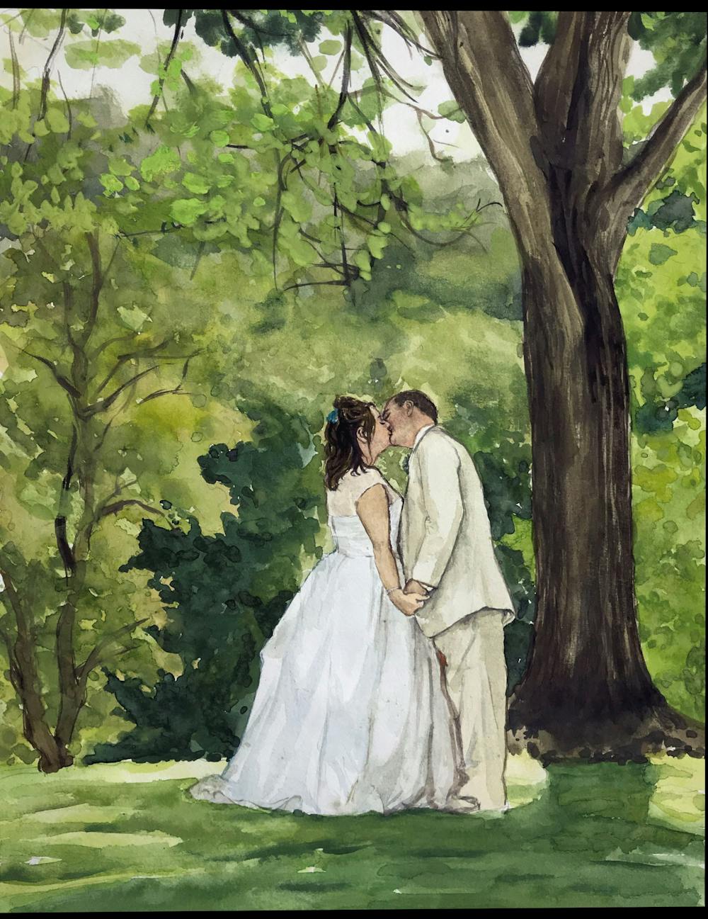 Artist-Rendered Painting