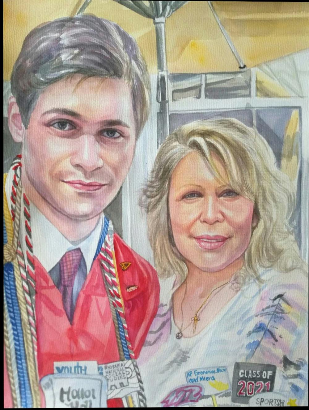 Artist-Rendered Painting