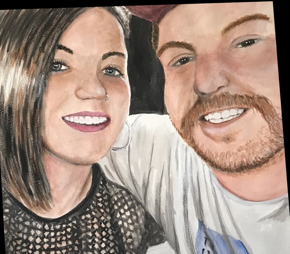 Artist-Rendered Painting