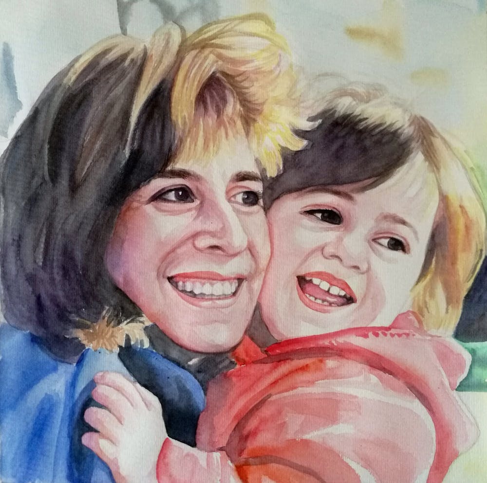 Artist-Rendered Painting