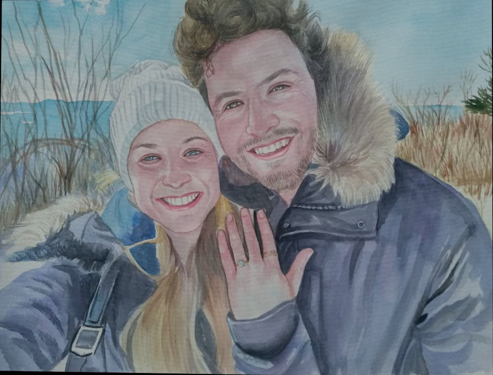 Artist-Rendered Painting