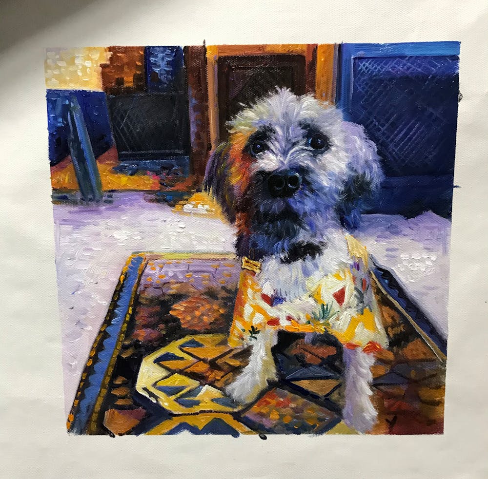 Artist-Rendered Painting