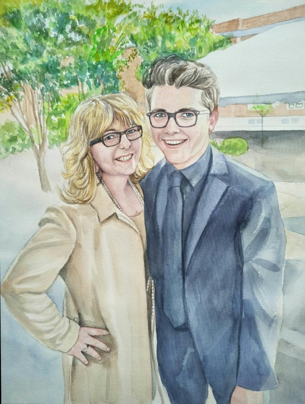 Artist-Rendered Painting