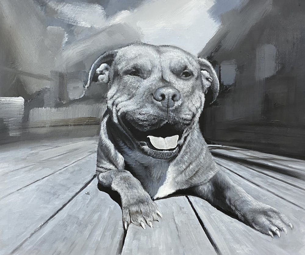 Artist-Rendered Painting