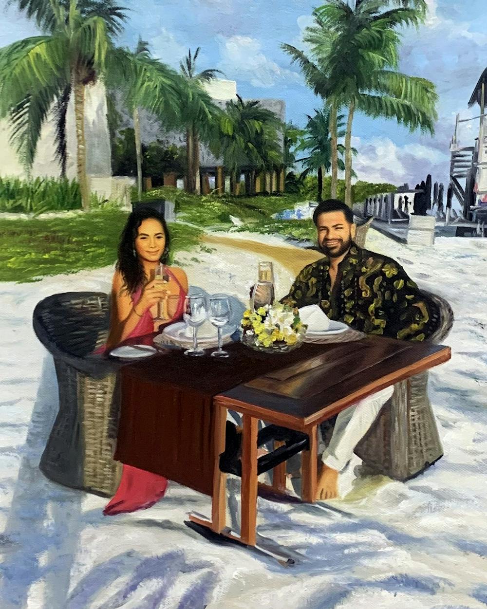 Artist-Rendered Painting