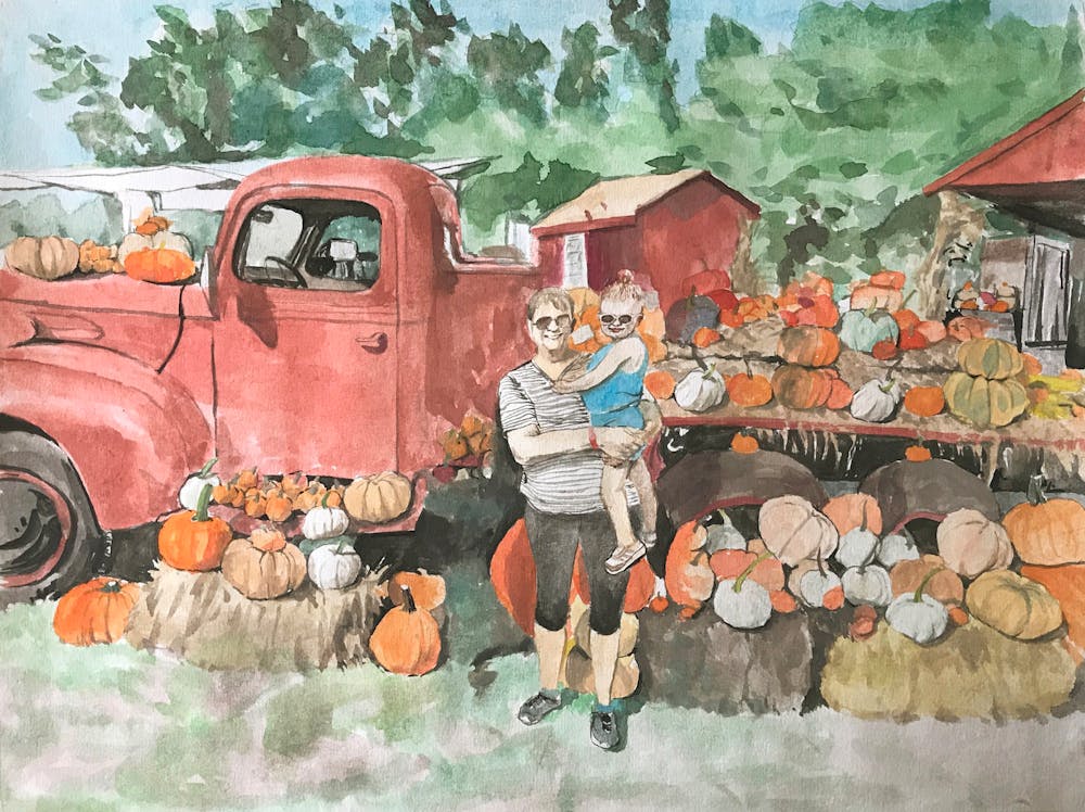 Artist-Rendered Painting