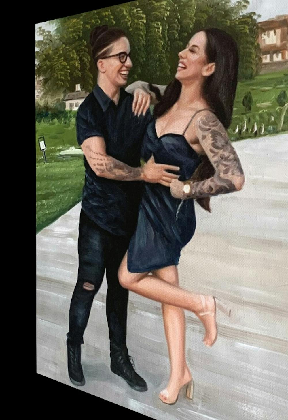 Artist-Rendered Painting