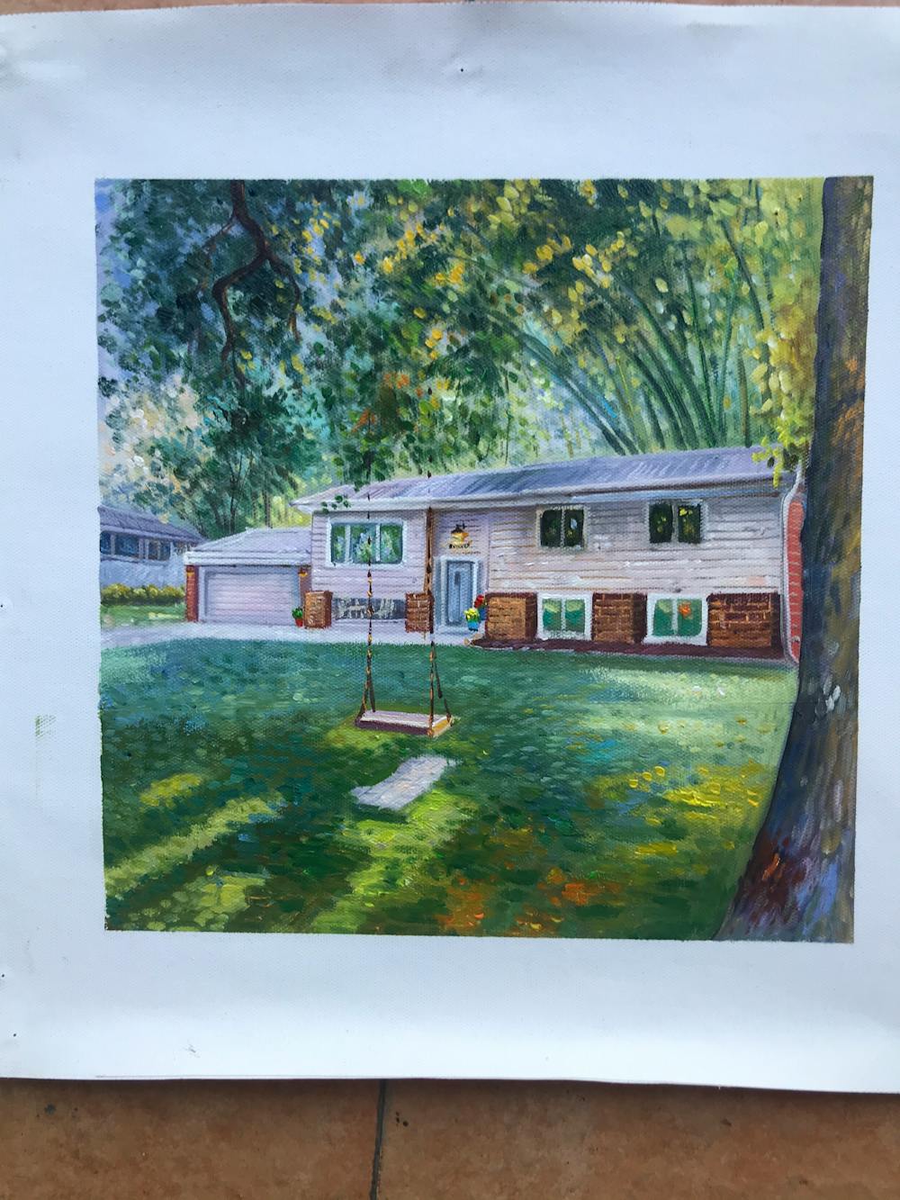 Artist-Rendered Painting