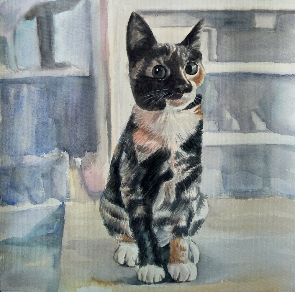 Artist-Rendered Painting