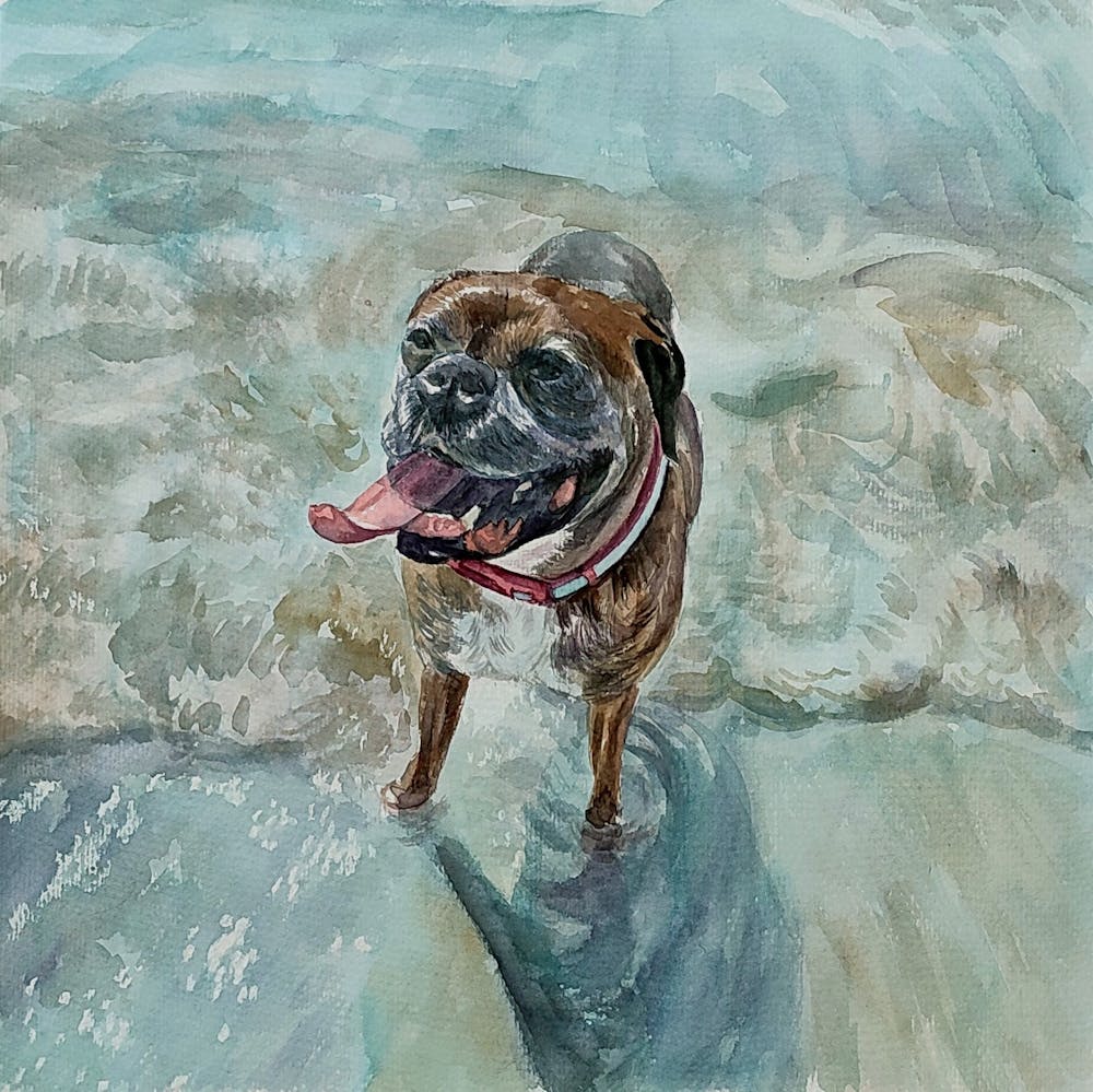 Artist-Rendered Painting