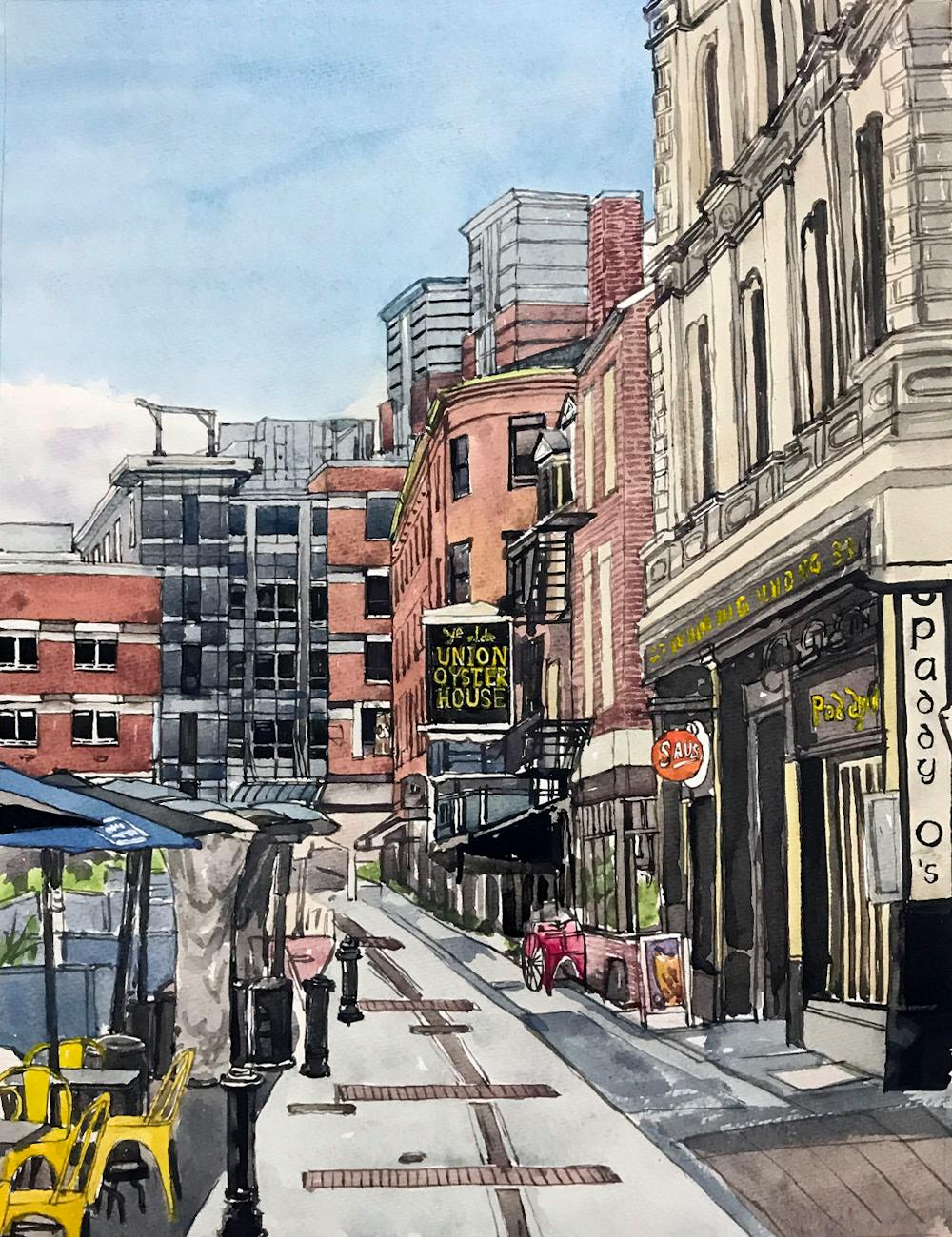 Artist-Rendered Painting