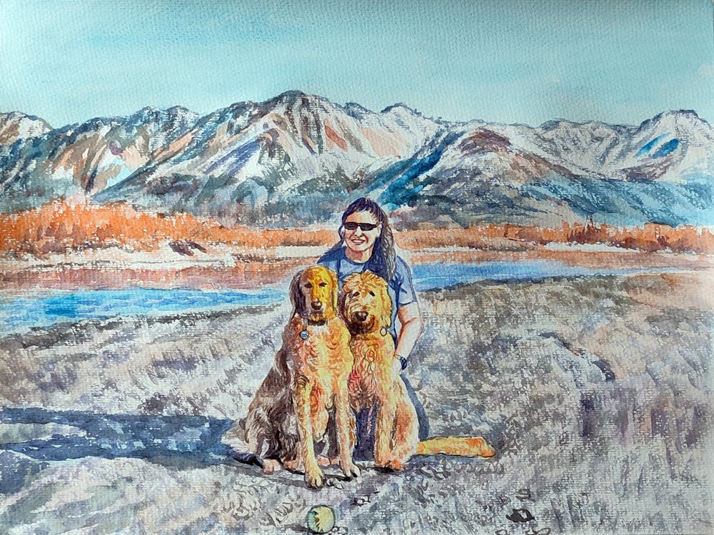 Artist-Rendered Painting