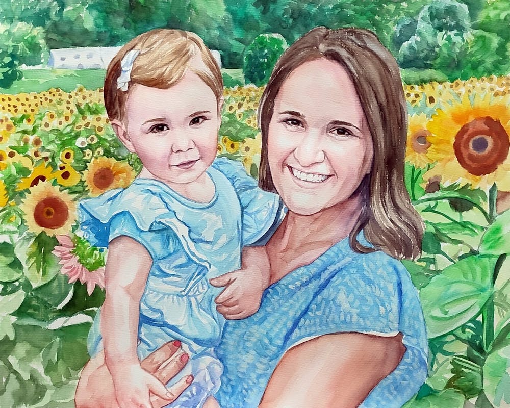 Artist-Rendered Painting