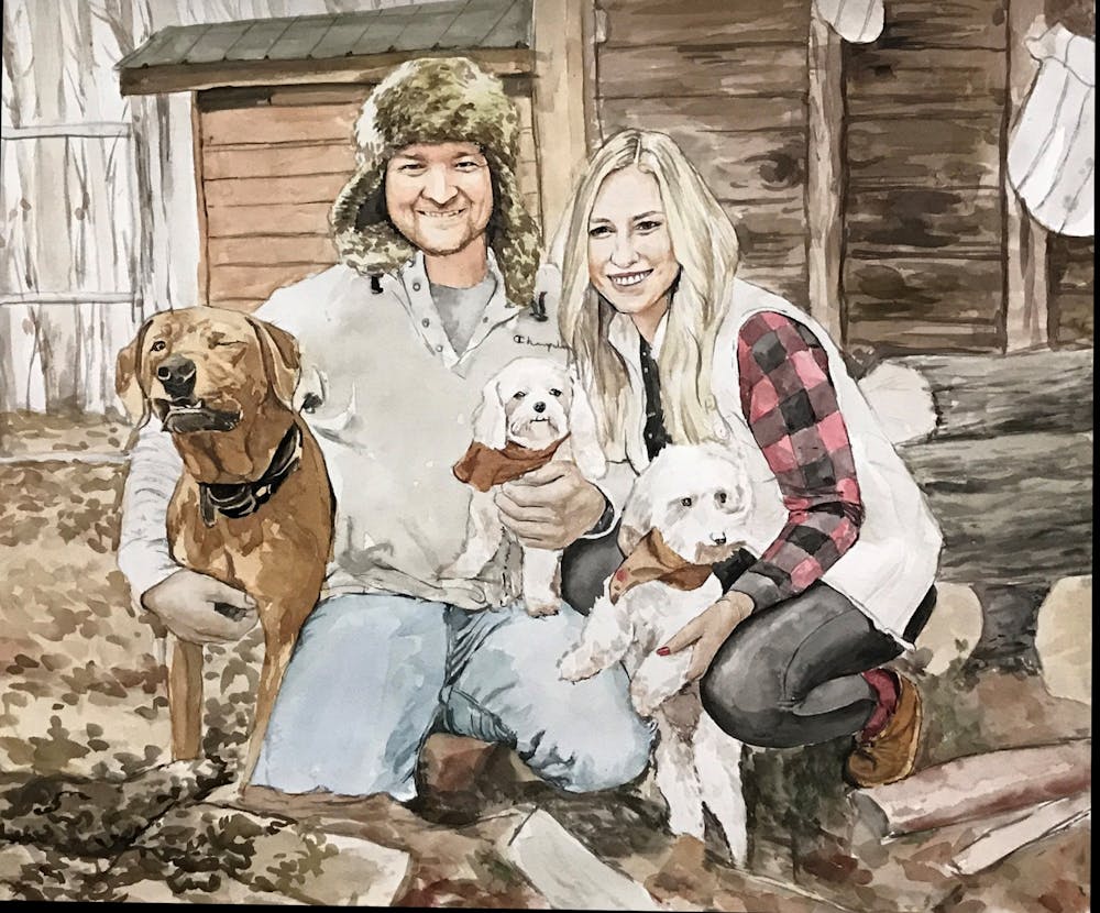 Artist-Rendered Painting