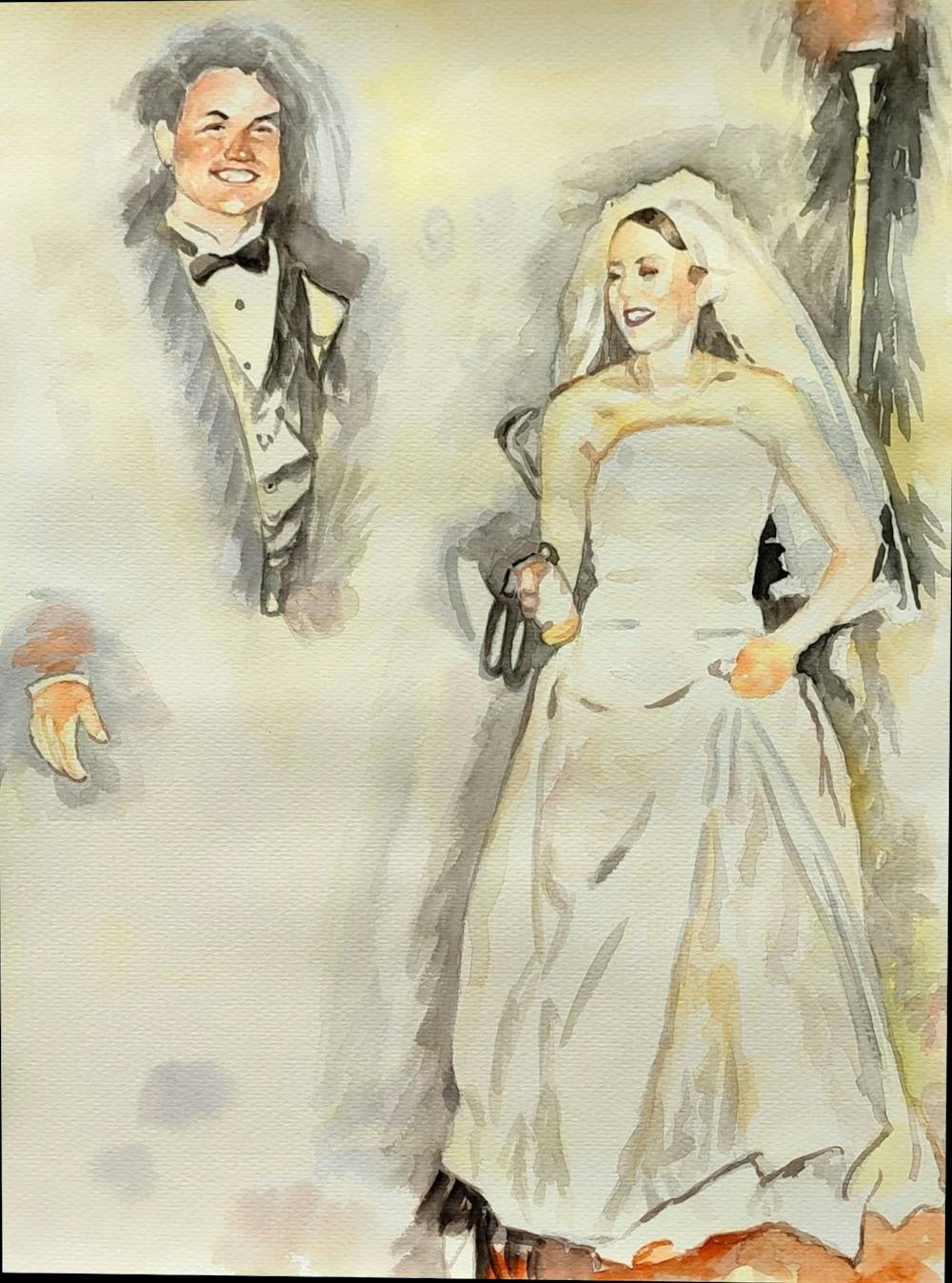 Artist-Rendered Painting