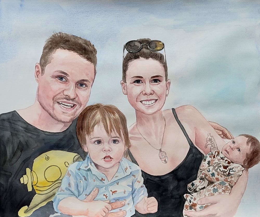 Artist-Rendered Painting