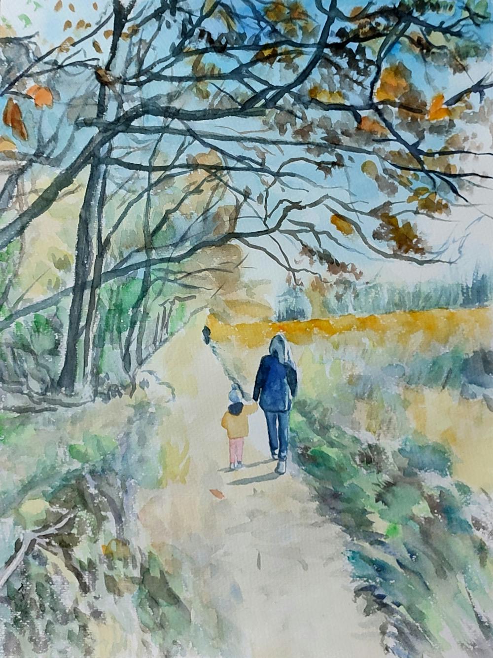 Artist-Rendered Painting