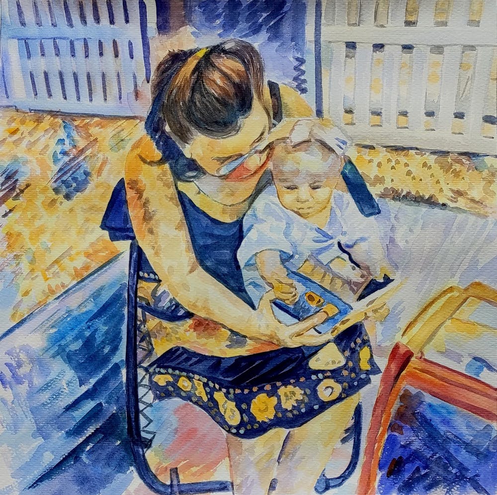 Artist-Rendered Painting