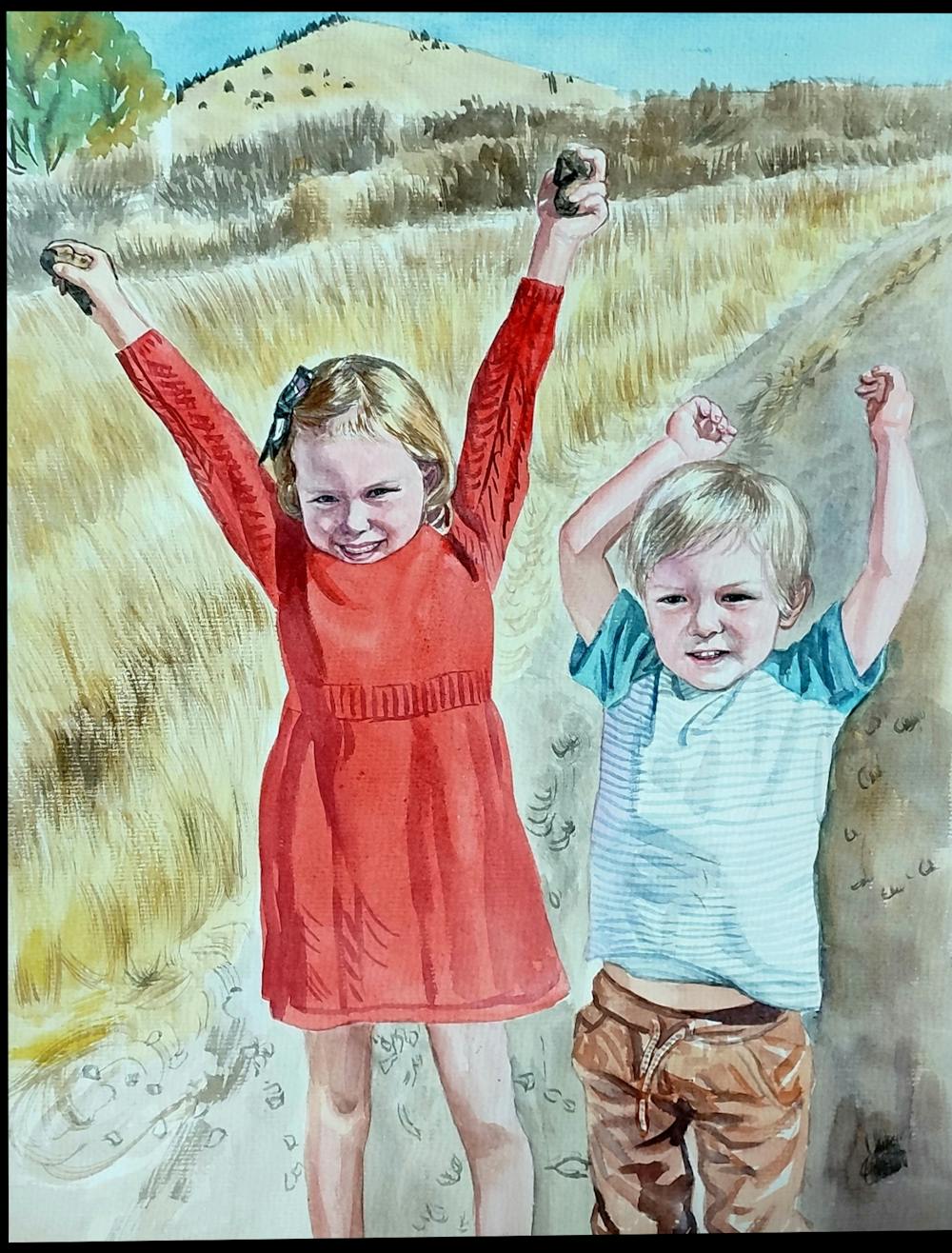 Artist-Rendered Painting