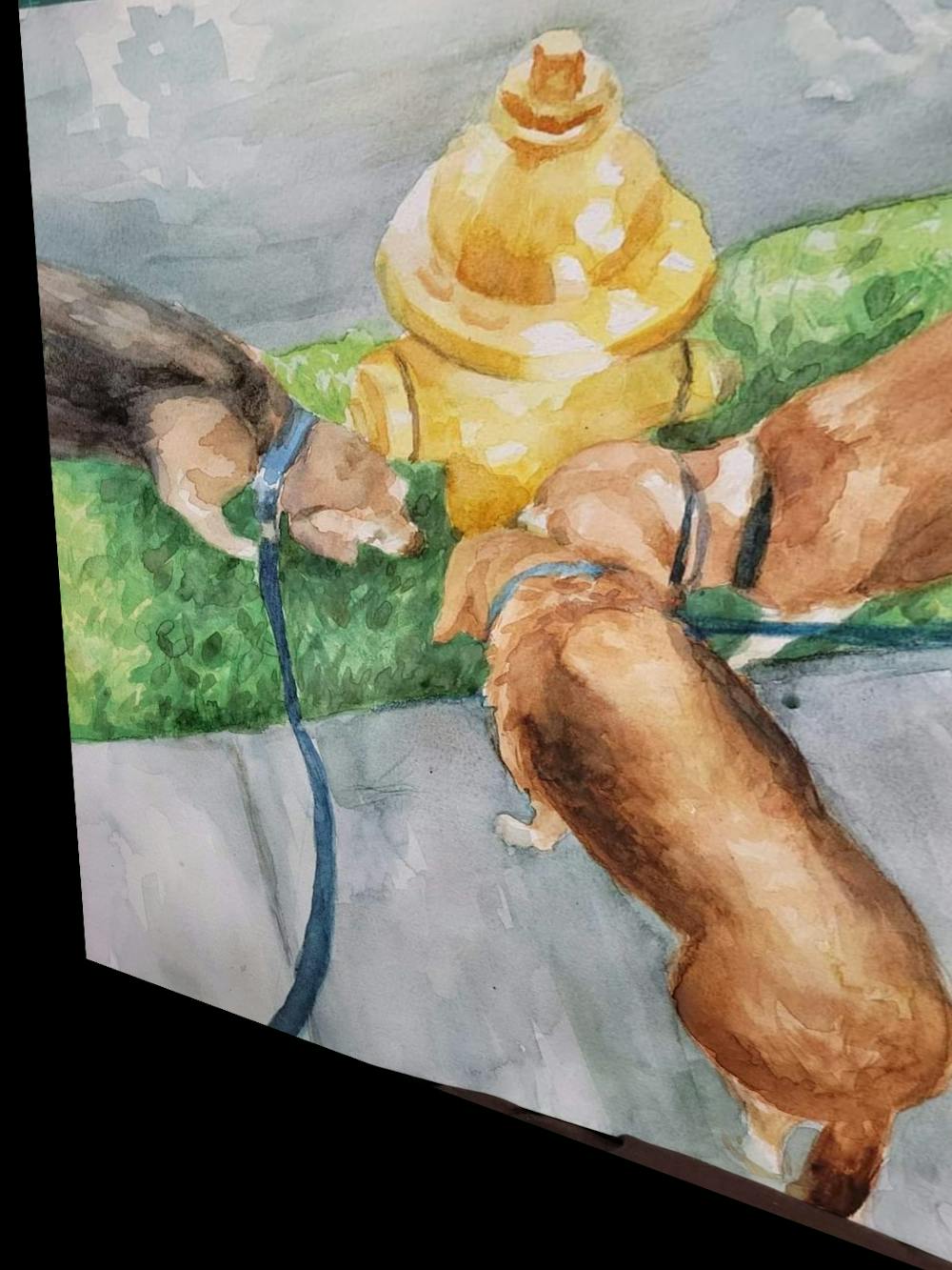 Artist-Rendered Painting