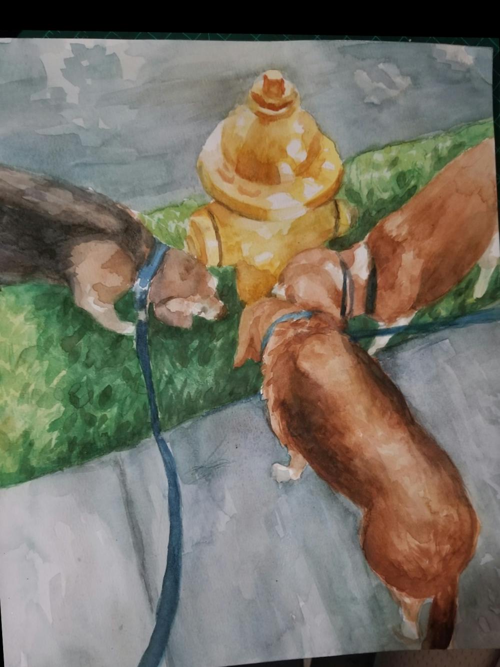 Artist-Rendered Painting