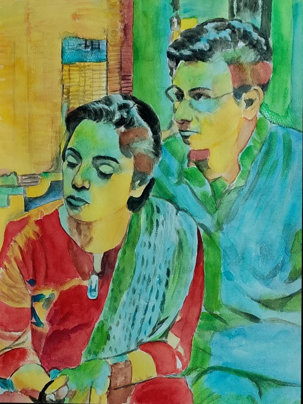 Artist-Rendered Painting