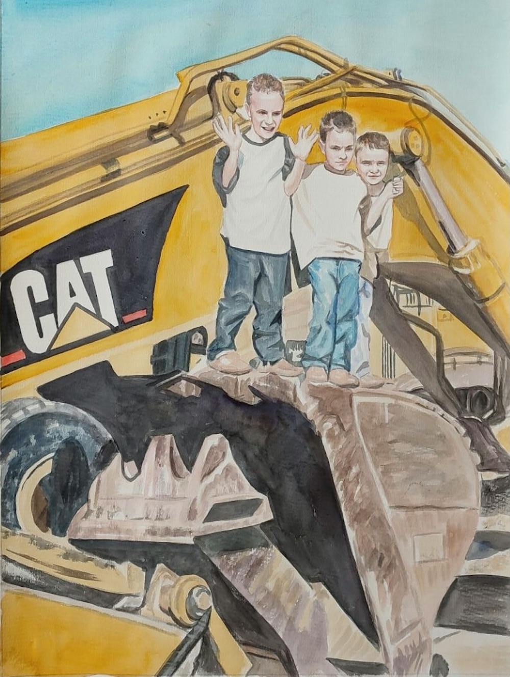 Artist-Rendered Painting