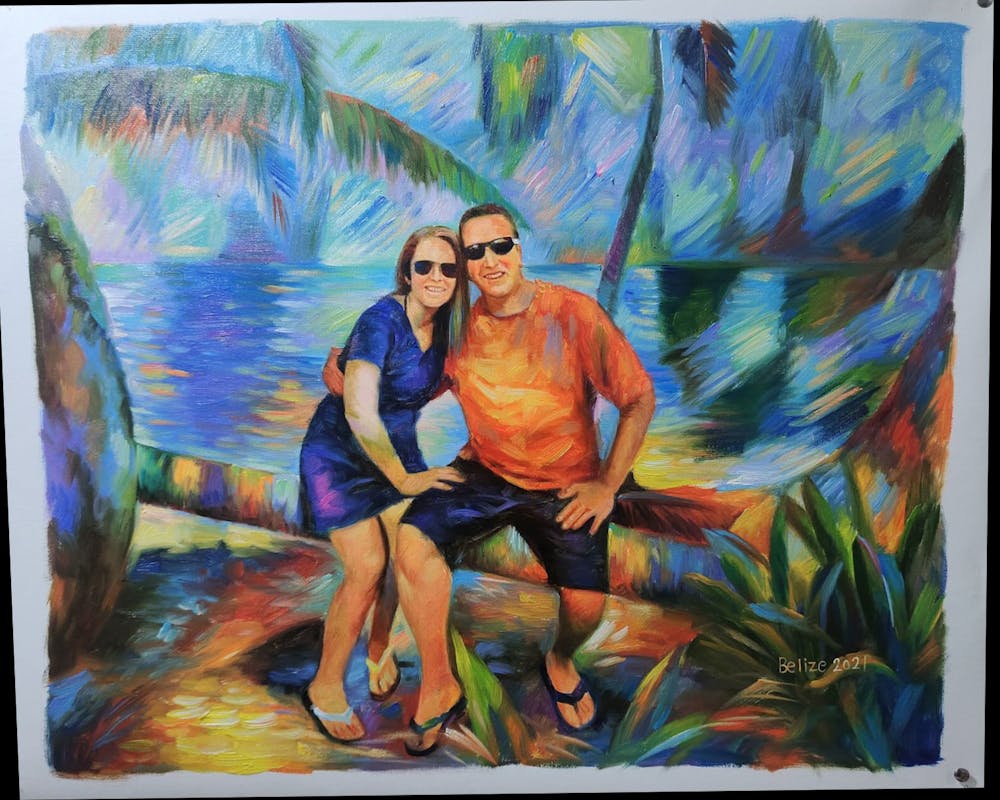 Artist-Rendered Painting