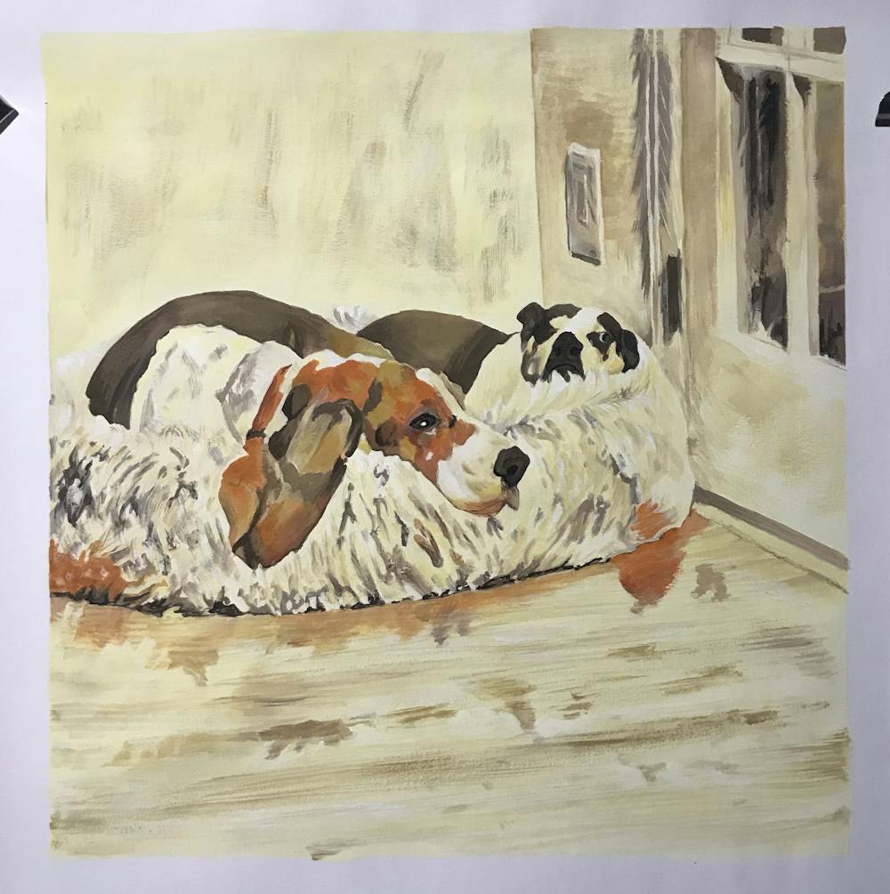 Artist-Rendered Painting