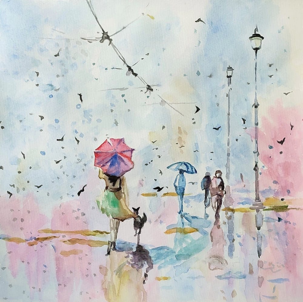 Artist-Rendered Painting