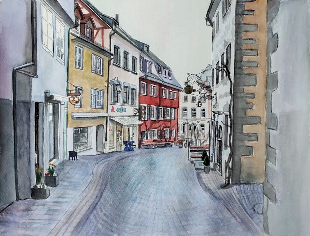 Artist-Rendered Painting