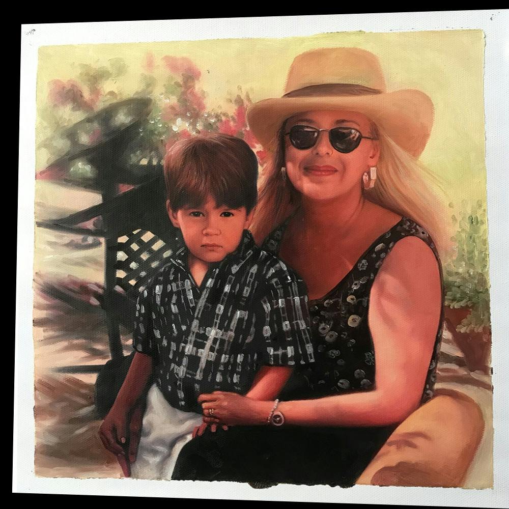 Artist-Rendered Painting