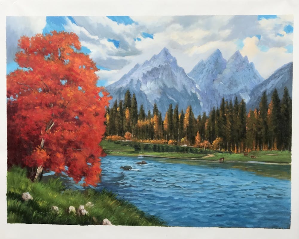 Artist-Rendered Painting