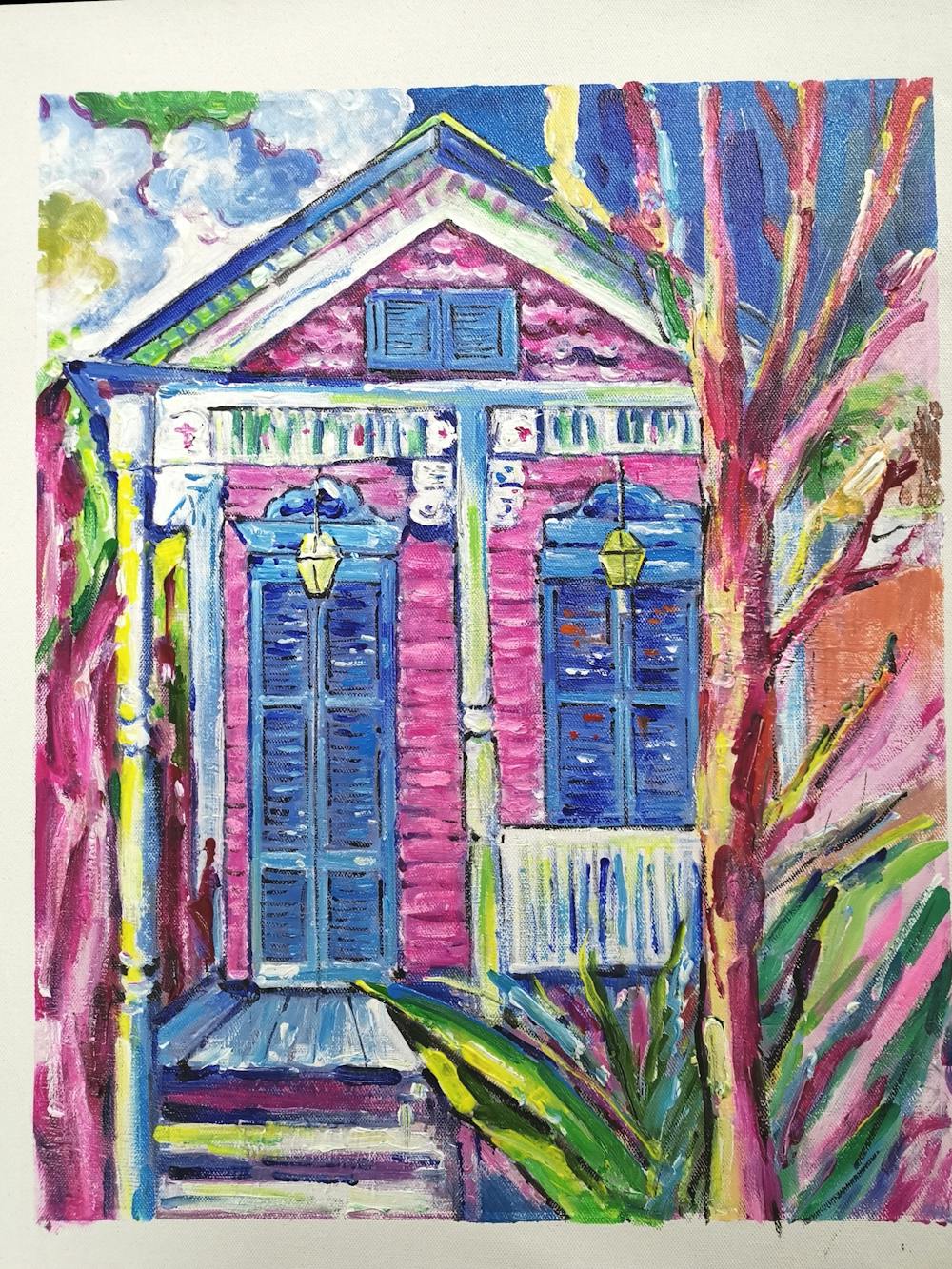 Artist-Rendered Painting