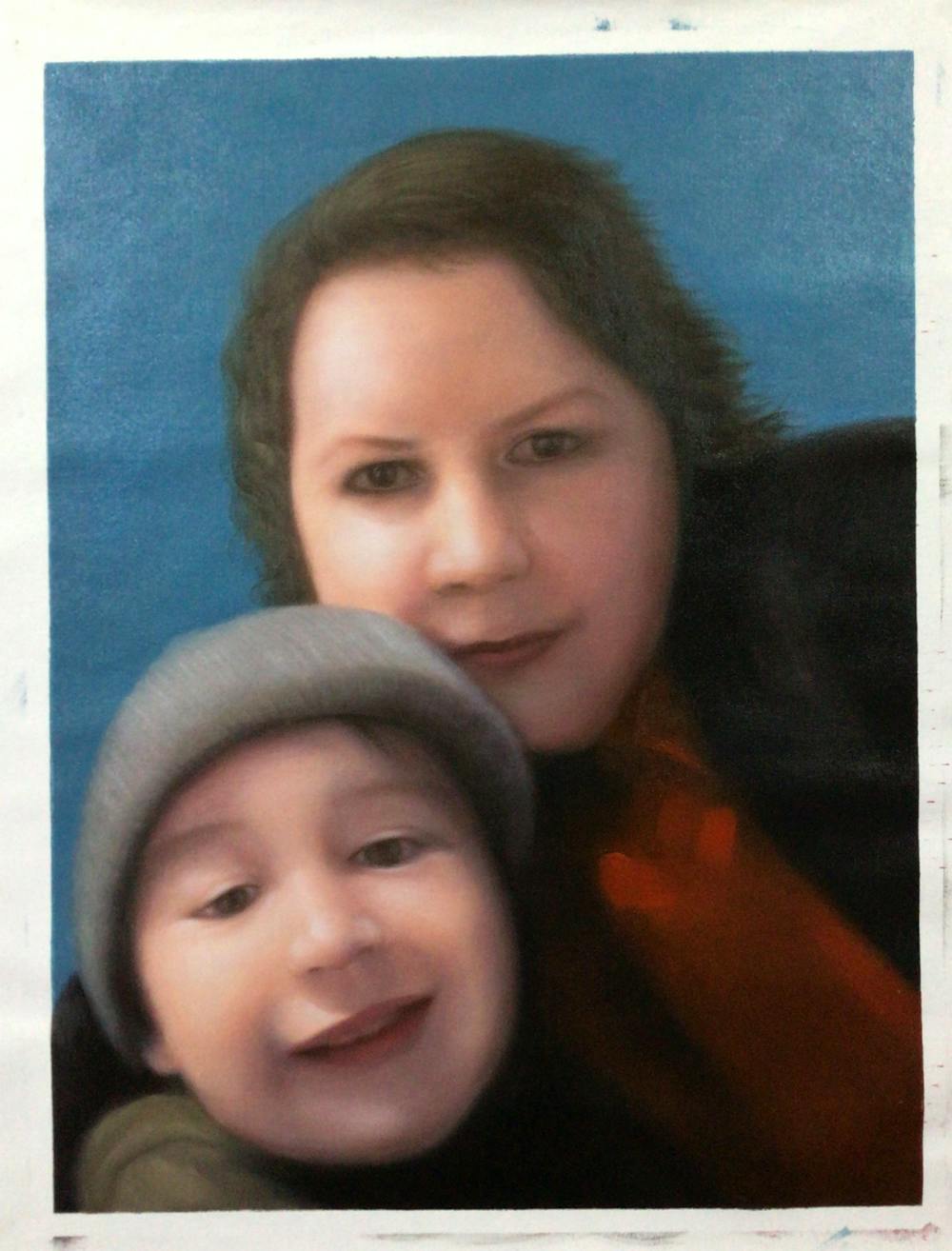 Artist-Rendered Painting