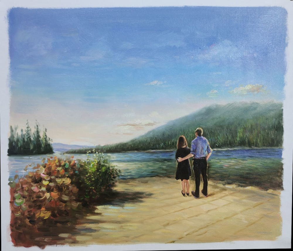 Artist-Rendered Painting