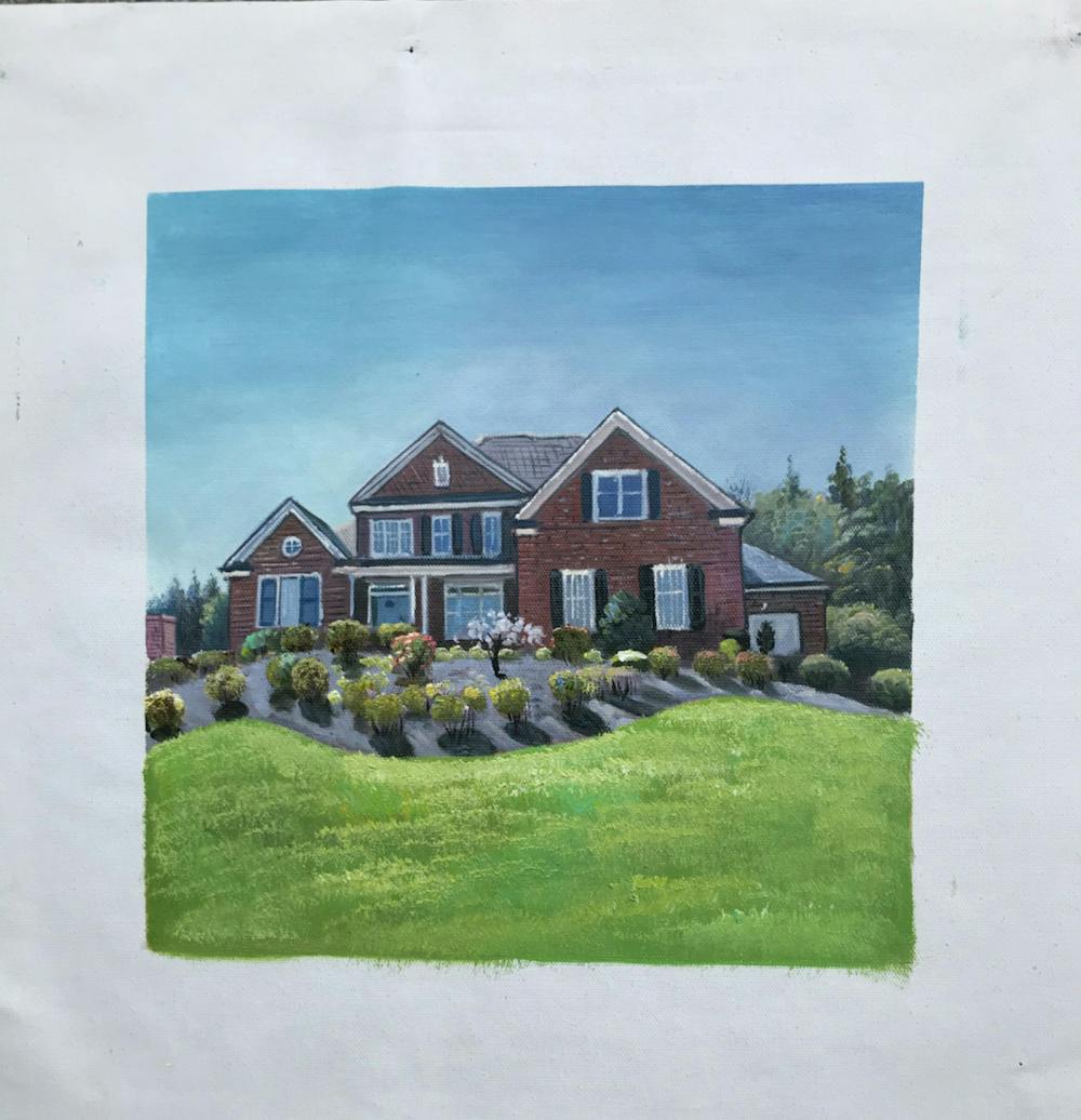 Artist-Rendered Painting