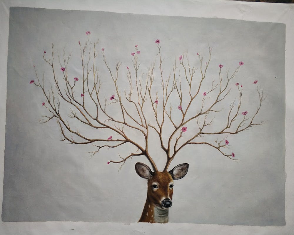 Artist-Rendered Painting