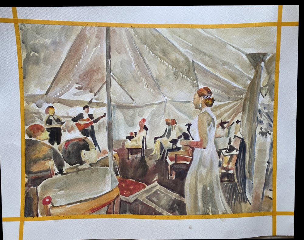 Artist-Rendered Painting