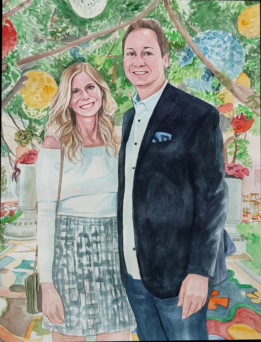 Artist-Rendered Painting