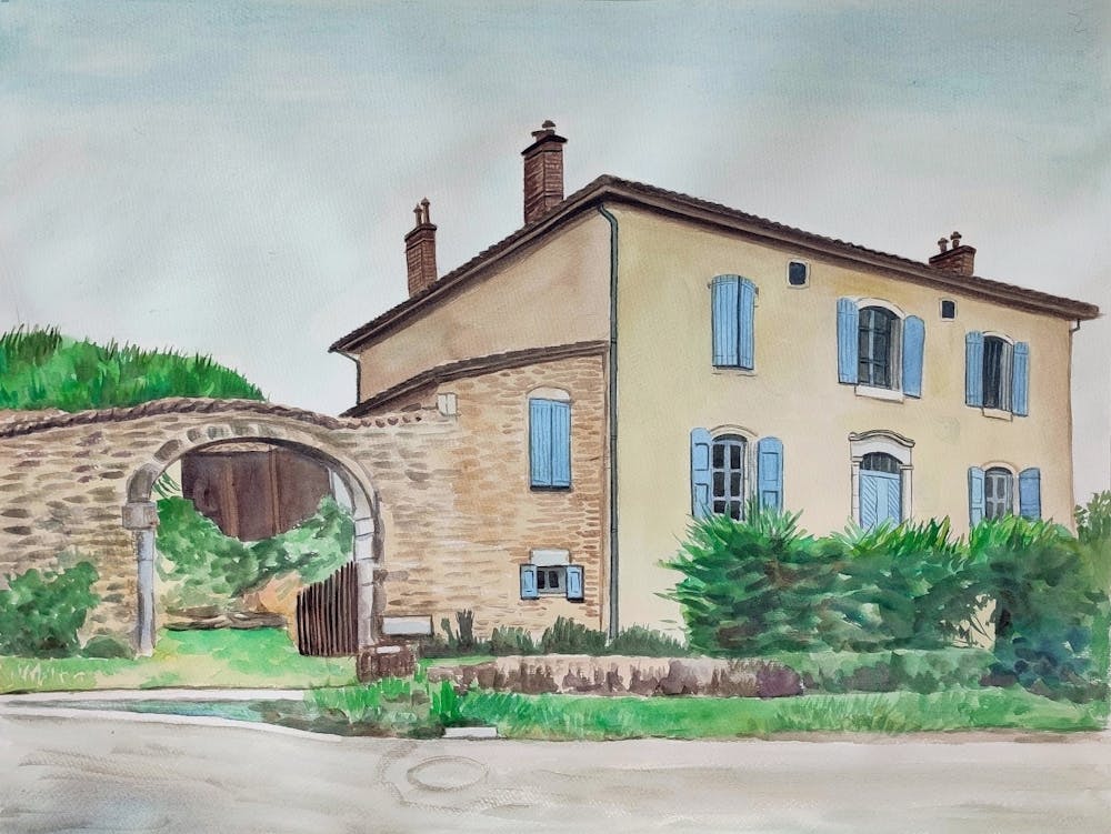 Artist-Rendered Painting