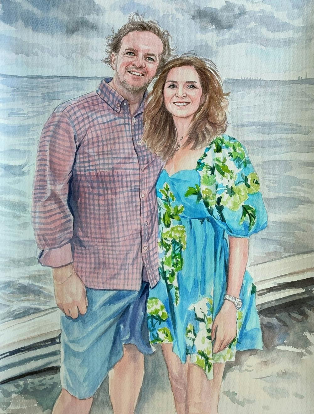 Artist-Rendered Painting