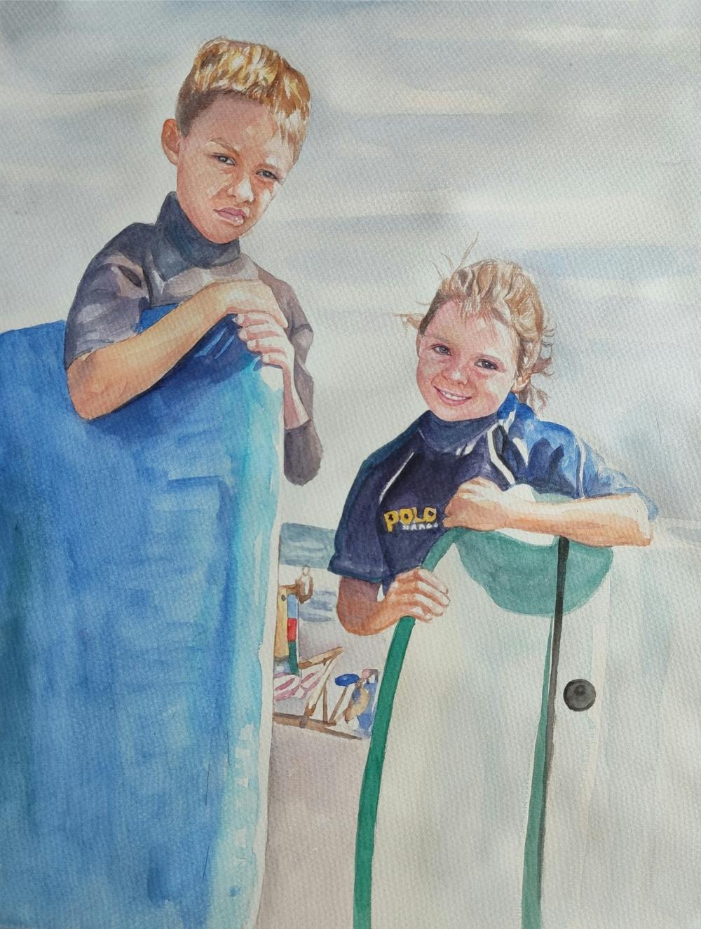 Artist-Rendered Painting