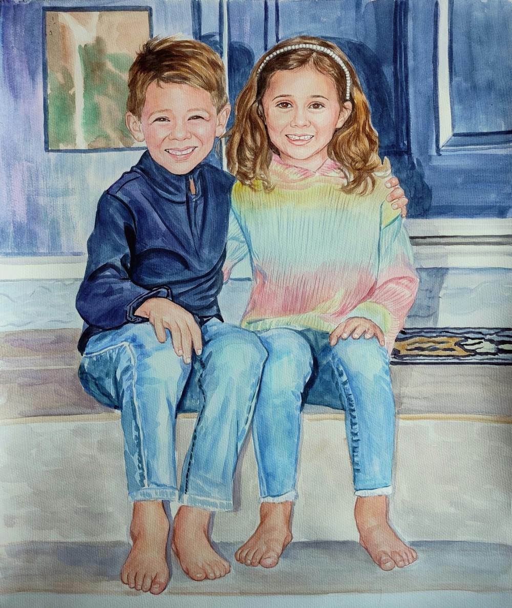 Artist-Rendered Painting