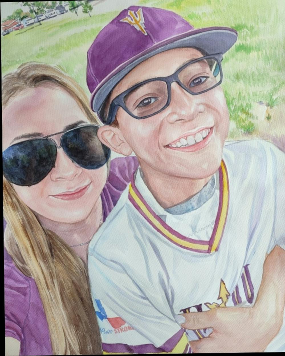 Artist-Rendered Painting