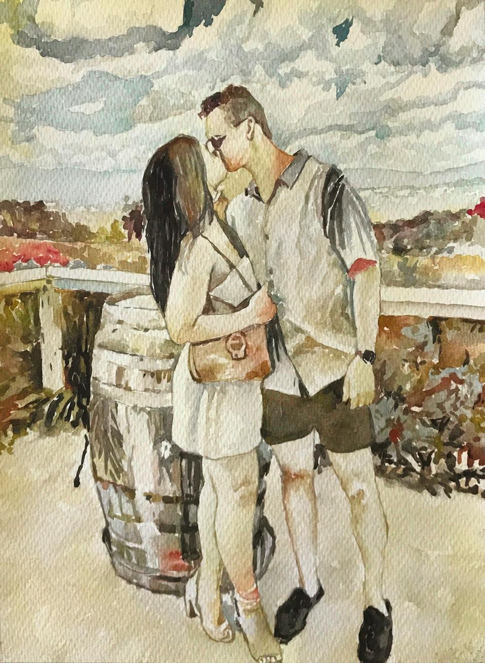 Artist-Rendered Painting