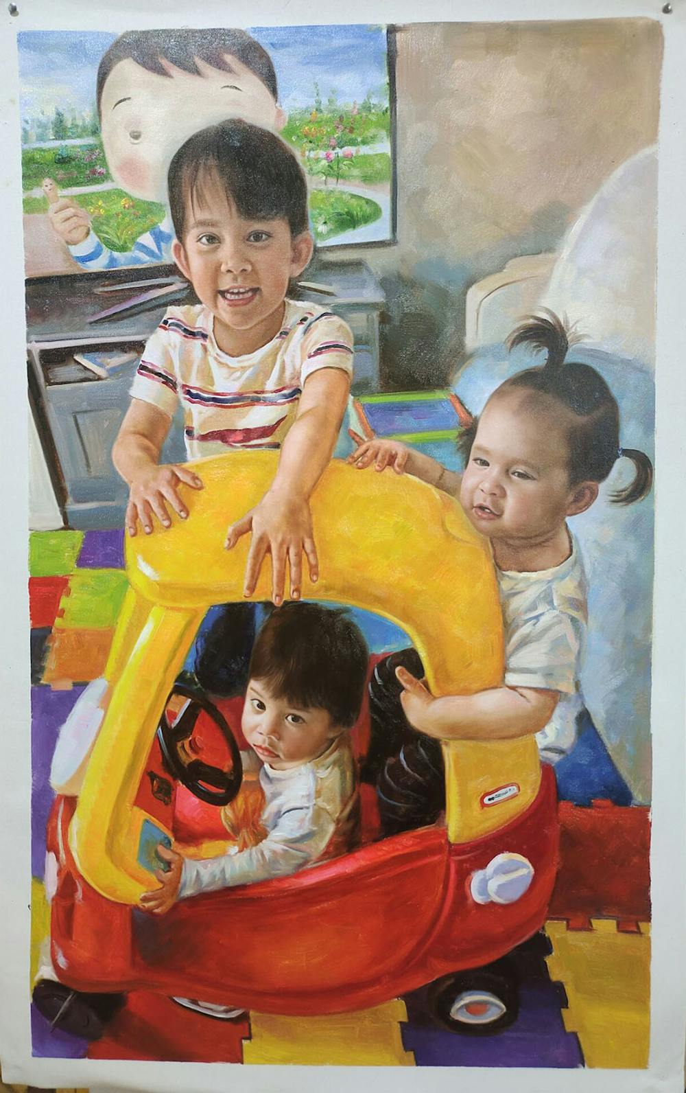 Artist-Rendered Painting