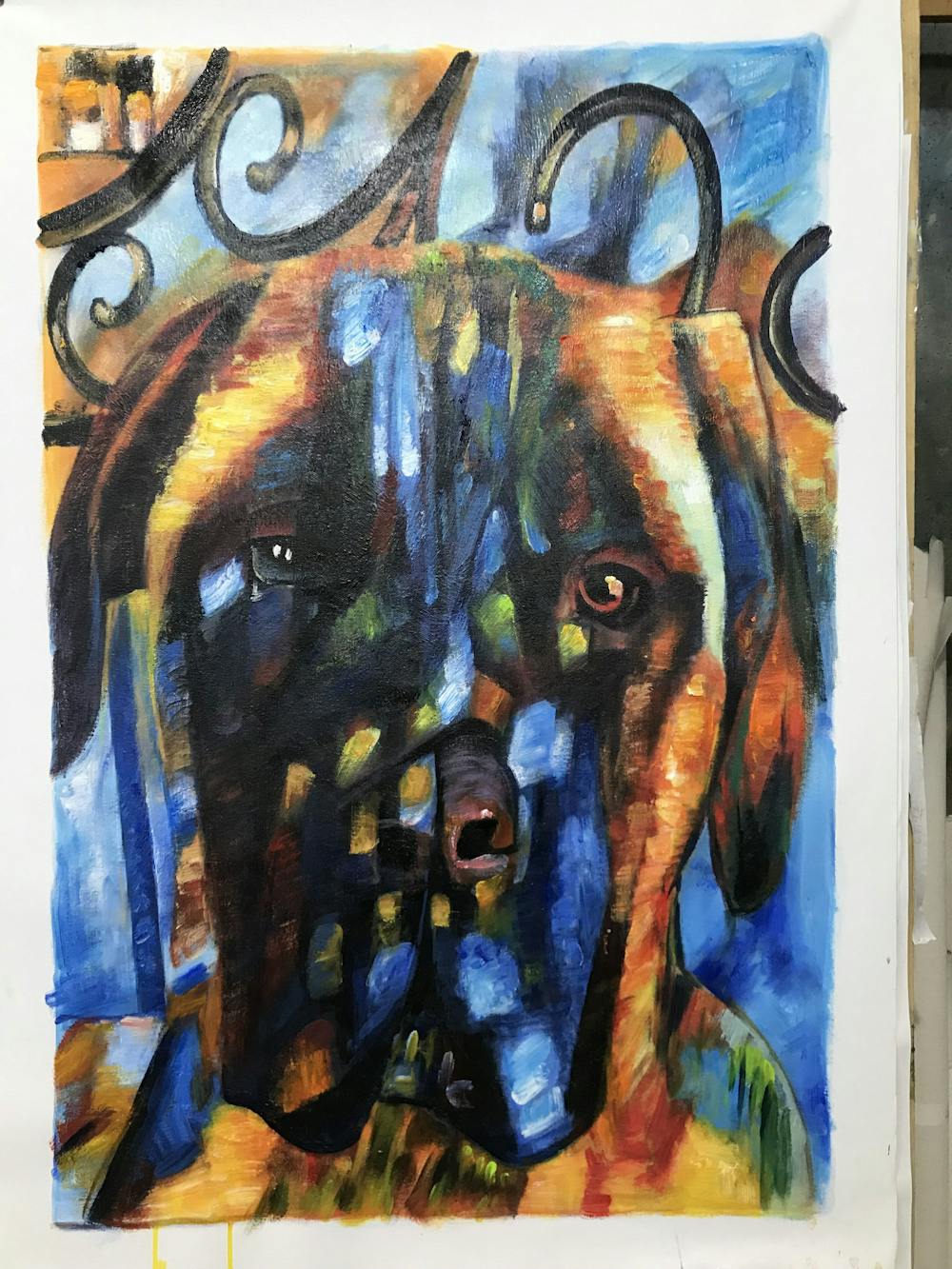 Artist-Rendered Painting