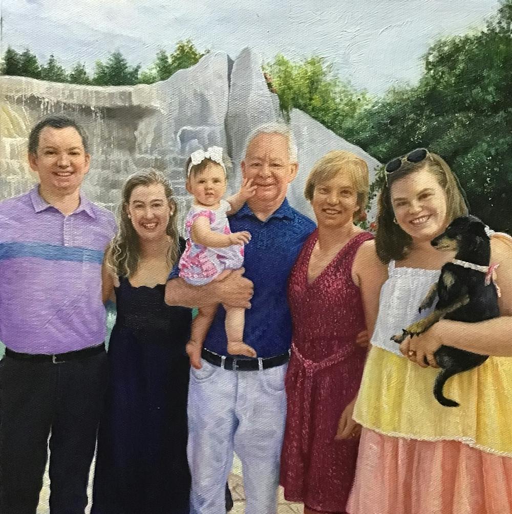 Artist-Rendered Painting