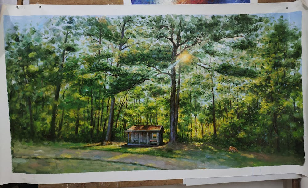 Artist-Rendered Painting